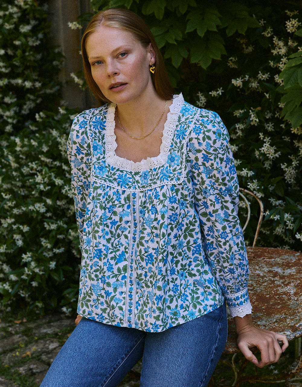 Vintage Mix Fleur Blouse