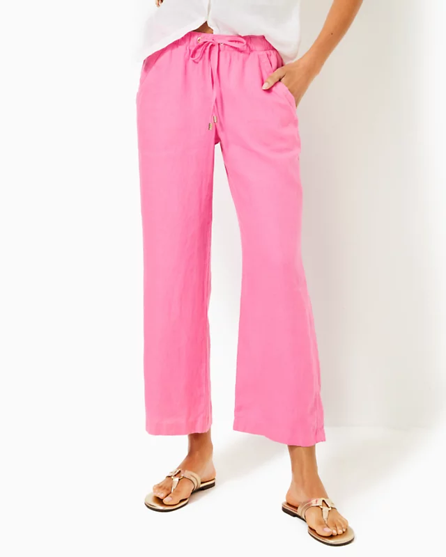 27" Brawley Linen Crop Pant