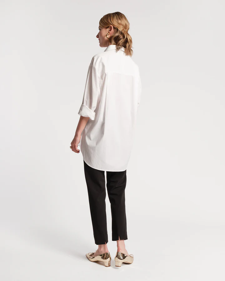 Perfect Oversized Button Down Shirt Cotton Poplin