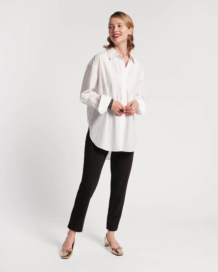 Perfect Oversized Button Down Shirt Cotton Poplin