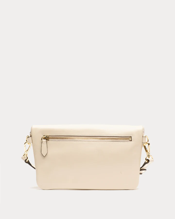 Billie Sling Crinkled Leather Leather Oyster