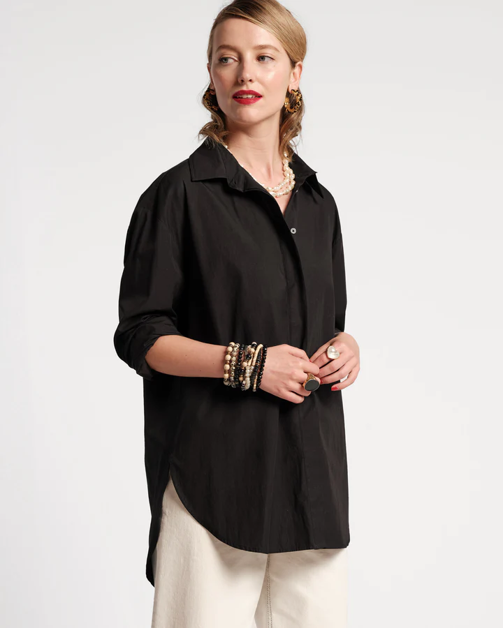 Perfect Oversized Button Down Shirt Cotton Poplin