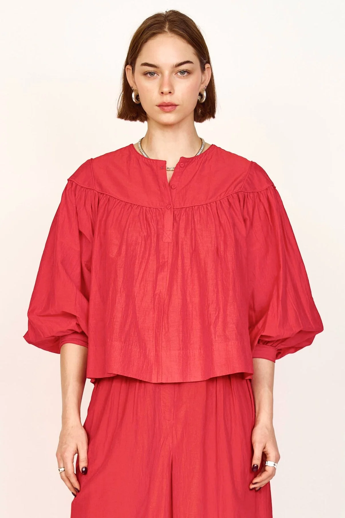 Oslo Blouse in Red