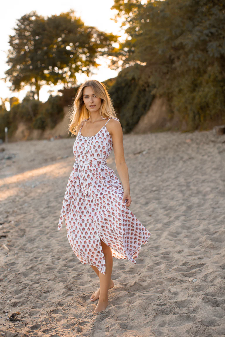 Siesta Dress - Shell Bordeux