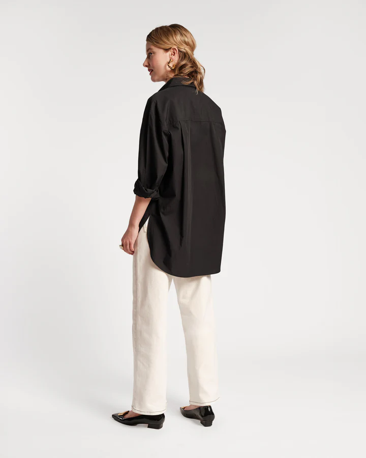 Perfect Oversized Button Down Shirt Cotton Poplin