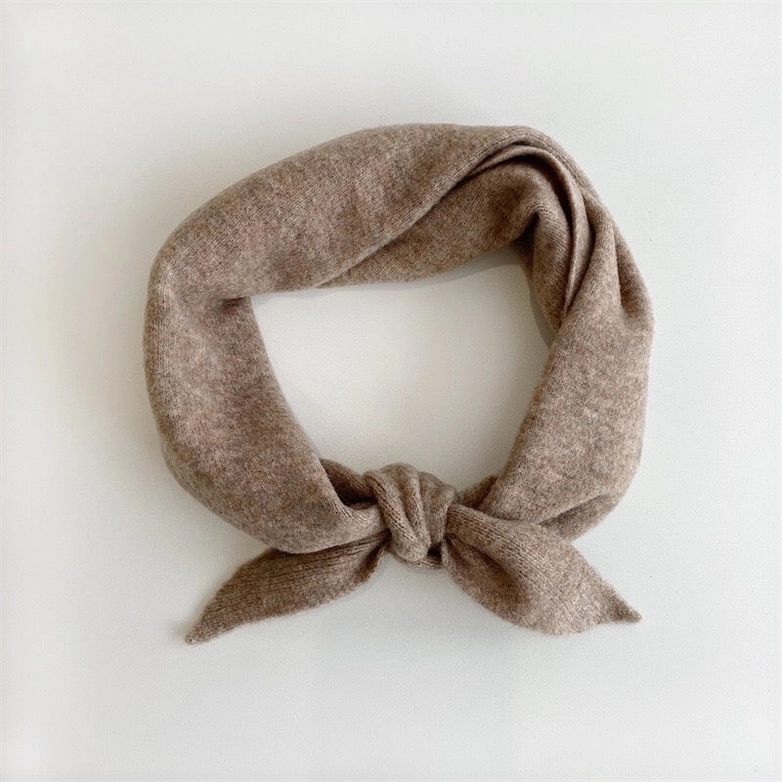 Fuzzy Wool Cravat Scarf