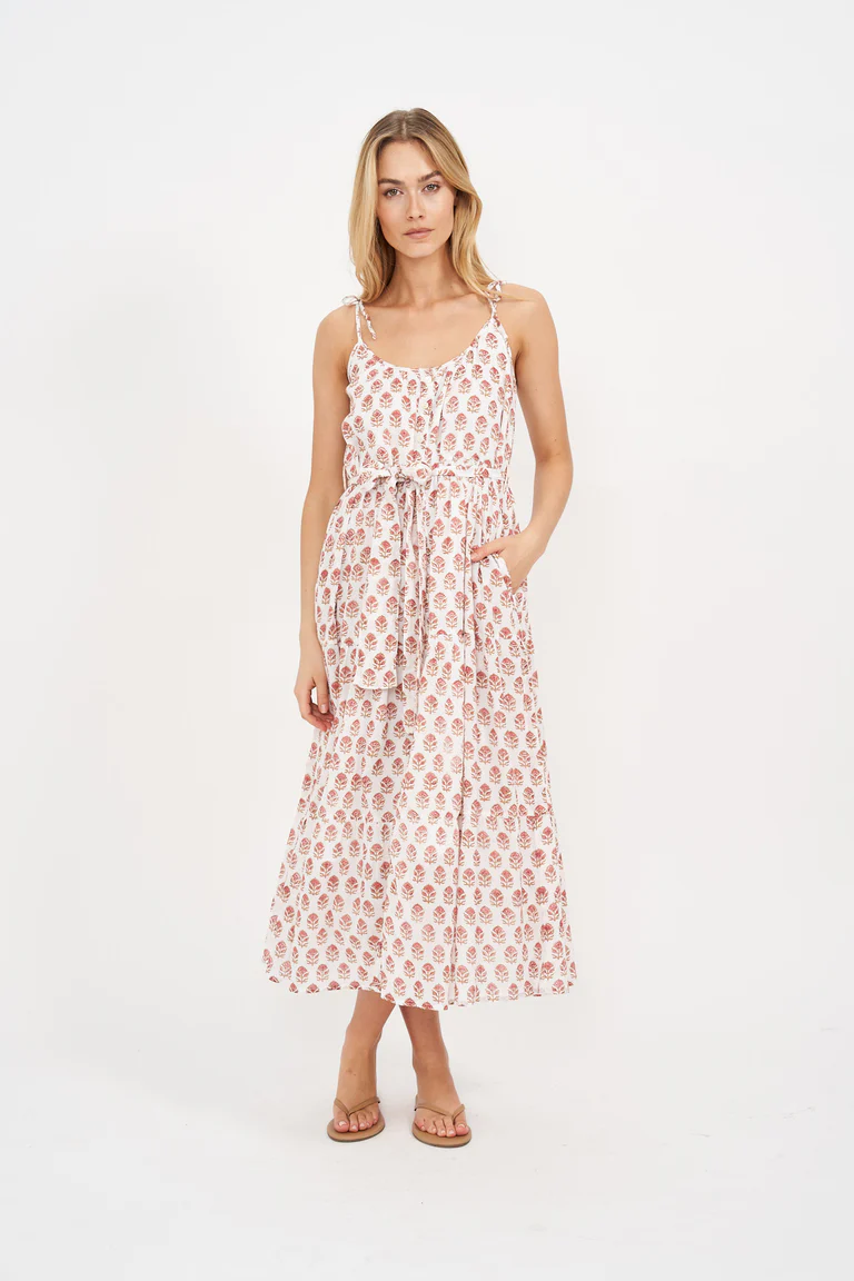 Siesta Dress - Shell Bordeux