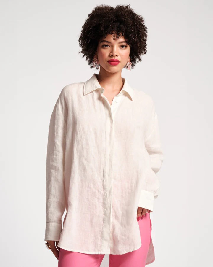 Perfect Oversized Linen Button Down