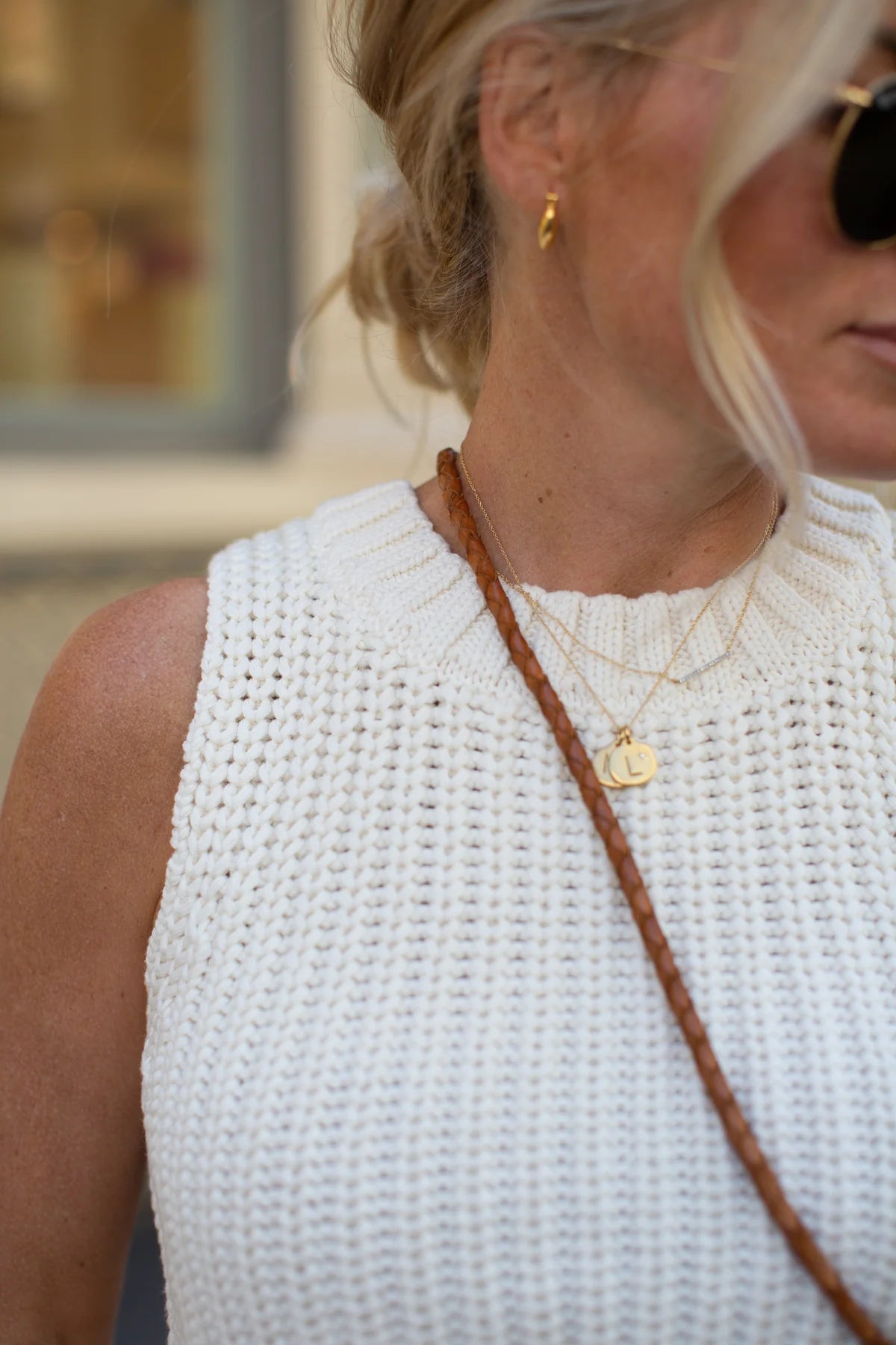 Ivory Sweater Tank