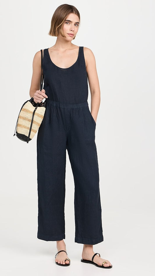 Velvet Winnie Linen Blue Haze Jumpsuit